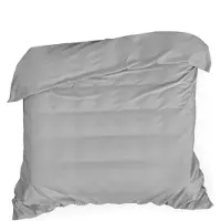 Eurofirany NOVA COLOR POS / NOVAC / ST / PO Housse de couette en coton satiné, 220X200 cm, couleur : acier (Housse de couette, 220 x 200 cm)