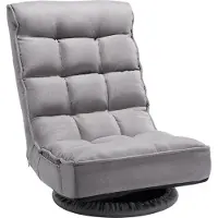 Vevor Chaise de jeu , canapé pivotant à 360° avec réglage du siège en 4 positions, idéal pour regarder la télévision, lire ou jouer, couleur gris