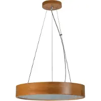 Kanlux S.A. JASMIN Lustre en bois 3-flg. E27 20W Dimmable Chêne doré IP20