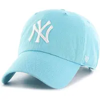 47 Brand Hommes, Casquette, Adjustable Cap Clean Up New York Yankees Caribbean, Bleu, (Taille unique)