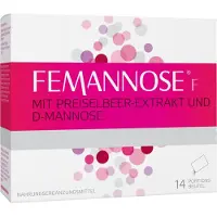 MCM Klosterfrau GmbH, Deutschland Femannose F granulés à boire avec 2000 mg de D-mannose et 100 mg d'extrait d'airelle rouge, 14 sachets