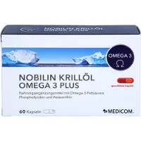 Medicom Pharma GmbH Nobilin Huile de krill Oméga 3 Plus Capsules, 60 capsules