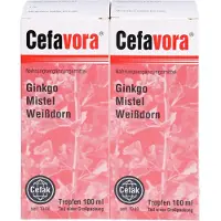 Cefak KG Cefavora gouttes avec ginkgo, gui et aubépine, solution de 200 ml