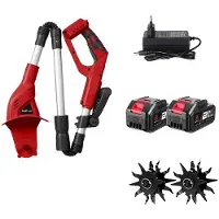 OEM Fraiseuse de sol, à alimentation électrique, moteur sans balais, 2 batteries, chargeur 1EU