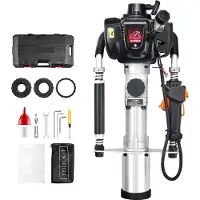 StarTech.com Handram 37,7cc 4 temps - Essence-Paalram - Hekpaalram - Cultivateur manuel puissant - Outil de jardinage pour un travail efficace