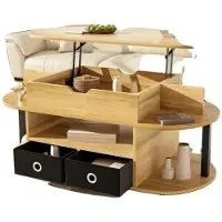 OEM Table basse, bois, 105 (L) x 50 (l) x 45 (H) cm, fonction de levage, rangement par tiroirs, capacité de charge maximale de 150 lb