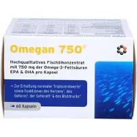 Intercell-Pharma GmbH Omegan 750 gélules de concentré d'huile de poisson de haute qualité, 60 gélules