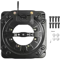 OEM Piètement pivotant, rotation à 360°, construction robuste, noir