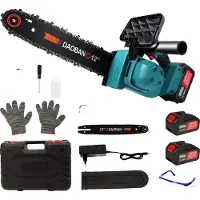OEM Scie à chaîne, lame de 30 cm, moteur sans balais, 2 batteries