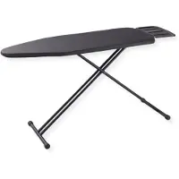 Sensahome Planche à repasser - Table de repassage pliable avec support pour centrale vapeur - 110×33cm - Denim Black