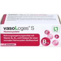 VasoLoges S Homocystein Dragées pour un métabolisme normal de l'homocystéine, 90 comprimés