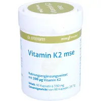 MSE Pharmazeutika GmbH Enzmann Vitamine K2 mse Gélules pour le soutien d'une coagulation sanguine normale et pour le maintien d'os normaux, 90 gélules