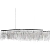 Toolight Lampe Suspendue APP891-CP Chain 100cm Grey