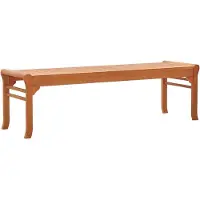 The Living Store Banc de jardin 3 places , 150 cm, en bois massif d'eucalyptus