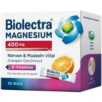 Hermes Arzneimittel GmbH Biolectra Magnésium 400 mg Nerfs & Muscles Vital stick direct au goût d'orange, 30 sticks. Sachets
