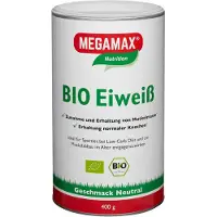 MEGAMAX Nutrition Poudre de blanc d'ufgoût neutre, 400 g de poudre