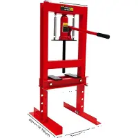 OEM Presse hydraulique, hauteur réglable, capacité de charge de 6 tonnes, couleur rouge