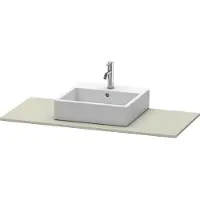 Duravit Console XSquare, 1 découpe, 800x16x550mm, XS060D06060