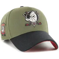 47 Brand Hommes, Casquette, Snapback Cap NHL Vintage Anaheim Ducks Oliv, Vert, (Taille unique)