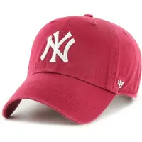 47 Brand Hommes, Casquette, Relaxed Fit Cap - Clean Up New York Yankees Rot, Rouge, (Taille unique)