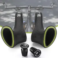 Gistuch Extrémités de guidon de vélo fluorescentes confortables, design ergonomique, guidon de vélo, poignées en nylon, accessoires de vélo
