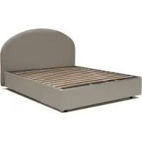 Talamo Italia Alastorn - Lit Double, Gris, Coffre Fabriqué en Italie