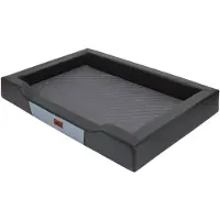 TexCorp Lit Pour Chien - Hobbydog - Deluxe L - Noir/Graphite - 75 X 50 Cm - Résistant À L'eau