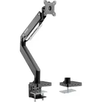 Speaka Professional SP-MM-810 Support de bureau pour écran 1x 43,2cm (17' ) - 88,9cm (35' ) Intégré (Tables, 35", 15 kg), Support de moniteur, Noir