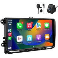 AWESAFE Autoradio Android 9 pouces 128 Go pour VW Golf 5 6 Tiguan 5N Touran 1T avec CarPlay & Android Auto Navigation & Bluetooth
