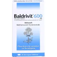 Rodisma-Med Pharma GmbH Baldrivit 600 mg, comprimés calmants, boîte de 20 comprimés