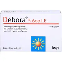 Debora 5.600 I.U. gélules avec vitamine D3, 40 gélules