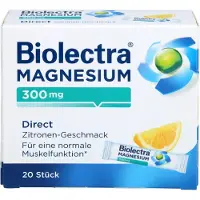 Hermes Arzneimittel GmbH Biolectra Magnésium 300 mg direct goût citron Pellets en sticks, 20 pcs. Sachets