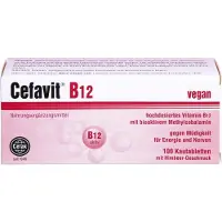 Cefak KG Cefavit B12 comprimés à croquer contre la fatigue pour l'énergie et les nerfs, 100 comprimés