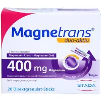 STADA Magnetrans duo-actif 400 mg Magnésium, bâtonnets de granulés directs, 20 pcs. Sachet