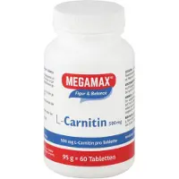 MEGAMAX Figure & Balance L-Carnitine 500 mg Comprimés, 60 Comprimés