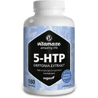 Vitamaze 5-Htp 200 mg Extrait de griffonia hautement dosé, gélules végétaliennes 180 pcs