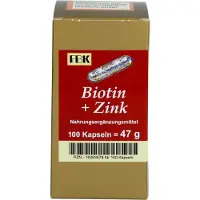 FBK-Pharma GmbH FBK Biotine + Zinc Capsules, 100 capsules