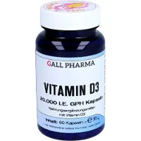 Hecht Pharma GmbH Geschäftsbereich Handelsware GALL PHARMA Vitamine D3 20.000 I.E. gélules, 60 gélules