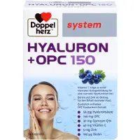 Queisser Pharma GmbH & Co. KG Doppelherz system Hyaluron + OPC 150 gélules, 30 gélules
