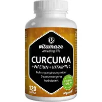 Vitamaze Curcuma + Pipérine + Vitamine C vegan, 120 St KAP