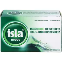 Engelhard Arzneimittel GmbH & Co.KG Pastilles pour la gorge Isla Moos en cas d'enrouement, d'irritation de la gorge et de toux, 120 pastilles