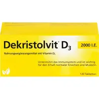 Dekristol Dekristolvit D3 2000 I.E. comprimés, 120 comprimés