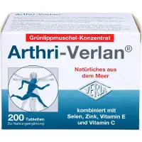 Verla-Pharm Arzneimittel GmbH & Co. KG Comprimés de concentré de moules aux orles verts Arthri-Verlan, 200 comprimés