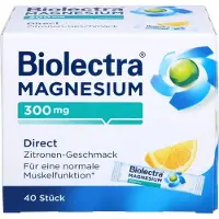 Hermes Arzneimittel GmbH Biolectra Magnésium 300 mg direct goût citron Granulés en sticks, 40 pcs. Sachets