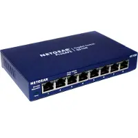 Netgear GS108, non géré, 1000BASE-T, 100BASE-TX, 10BASE-T, 4000 entrées, 1 Gbit/s, Ethernet, Fast Ethernet, Gigabit Ethernet, IEEE 802.3i, IEEE 802.3u, IEEE 802.3ab