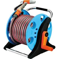 STREND PRO Enrouleur ST. 2015A, 1/2 pouces, avec tuyau 20 m, pistolet, raccords, support