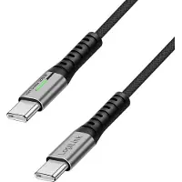 Logilink CU0422 Câble USB 2.0 avec LED, connecteurs USB-C - USB-C, 1,0 m
