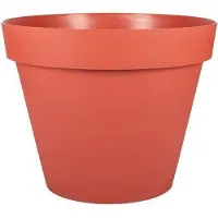 Eda Pot De Fleurs Eda Toscane Ø 30 Cm 10 L Terracotta Orange Anti-Uv Résistant Au Gel