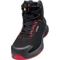 Uvex Bottes de sécurité 1 x-craft S3L, noir/rouge noir/rouge 37