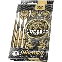 Harrows - Jeu de 3 Fléchettes - Embout Nylon - Corsaire Noire - 16 GK2
